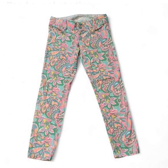 Lilly Pulitzer Denim - Lilly Pulitzer Worth Skinny Mini Jeans – Sand Bar Blue “Make A Splash” – Size 00